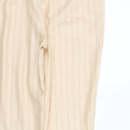 Womens UK Size 12 Missguided Regular Fit  Beige Trousers