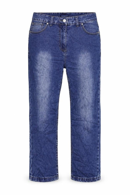 Womens UK Size 12 Cotton Traders Regular Fit Straight Blue Jeans