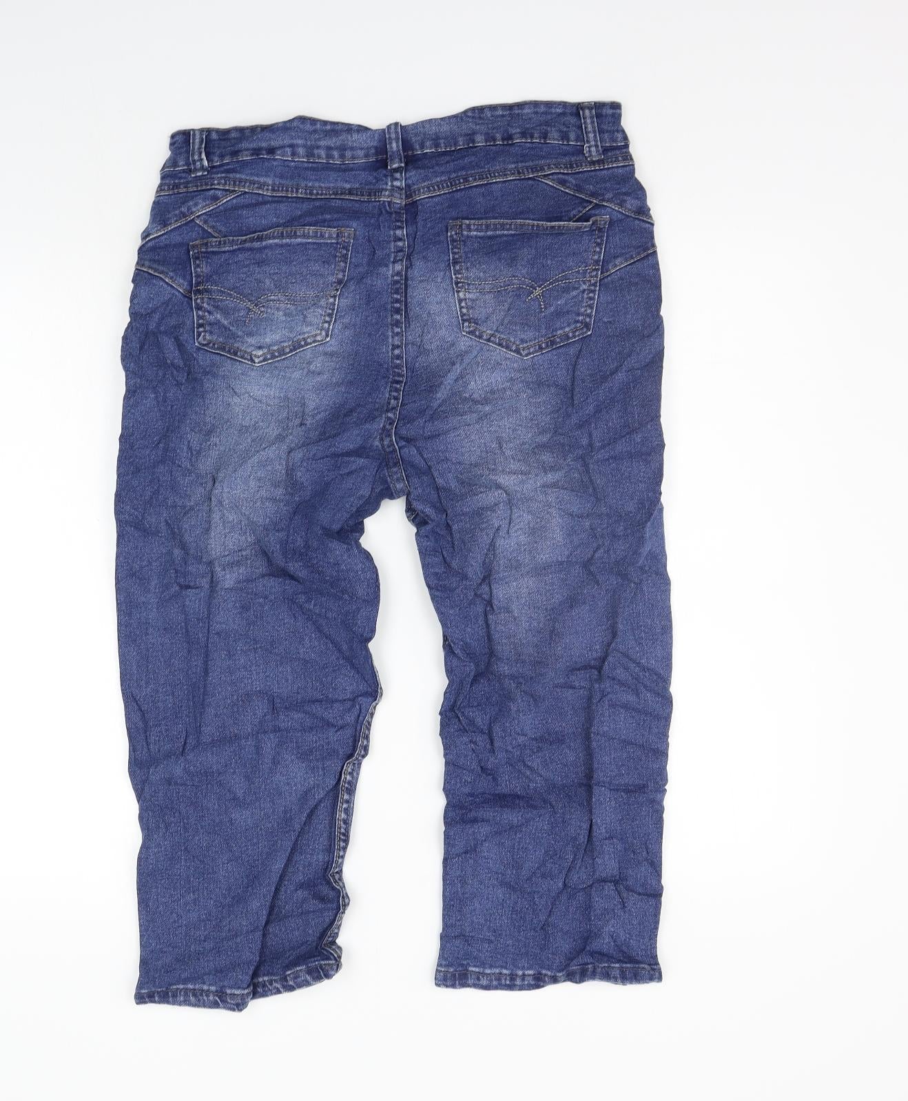 Cotton Traders Womens Blue   Straight Jeans Size 12 L20 in