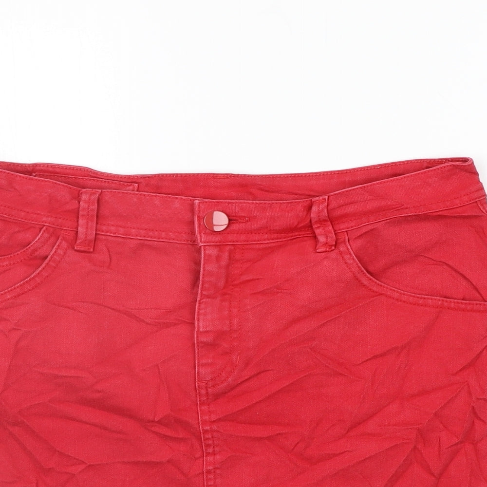 Divided Womens Purple   A-Line Skirt Size 10