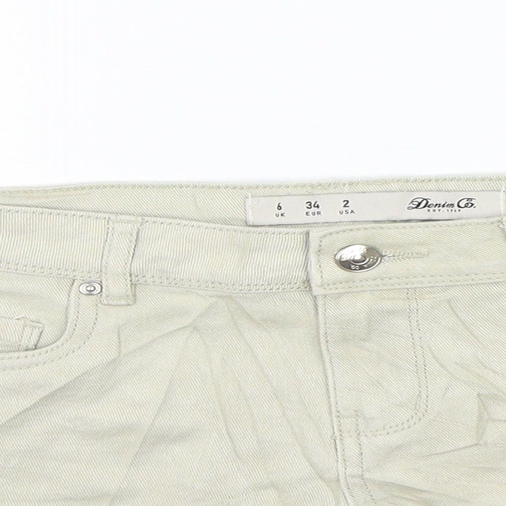 Divided Womens Beige   Cut-Off Shorts Size 6