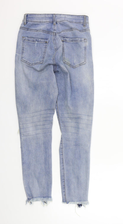 Womens UK Size 8 deniem co Regular Fit Straight Blue Jeans
