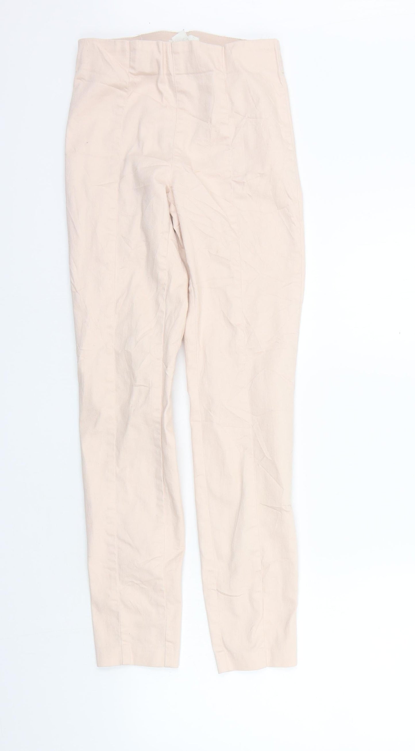 Womens UK Size 8 H&M Regular Fit  Beige Trousers
