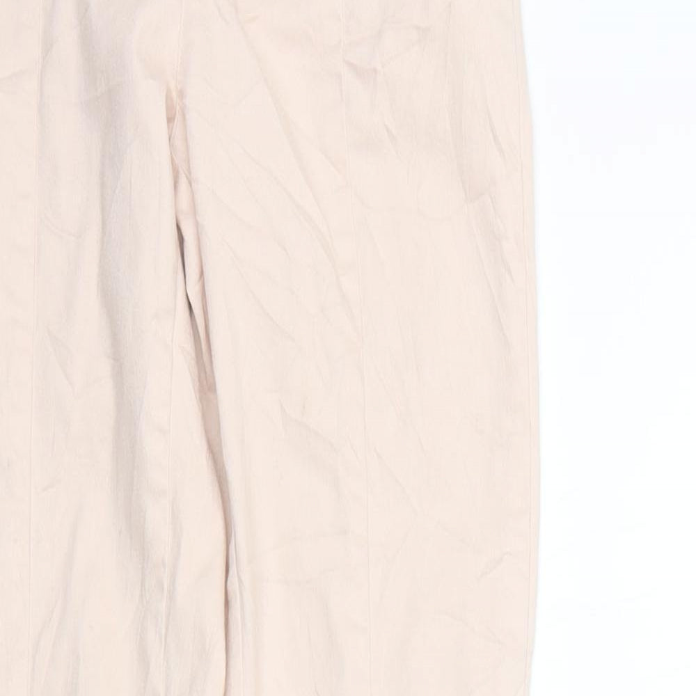Womens UK Size 8 H&M Regular Fit  Beige Trousers