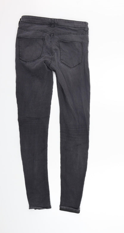 Womens UK Size 12 Divided Regular Fit Straight Grey Jeans