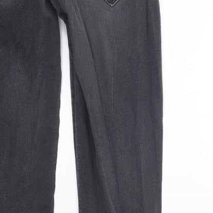 Womens UK Size 12 Divided Regular Fit Straight Grey Jeans