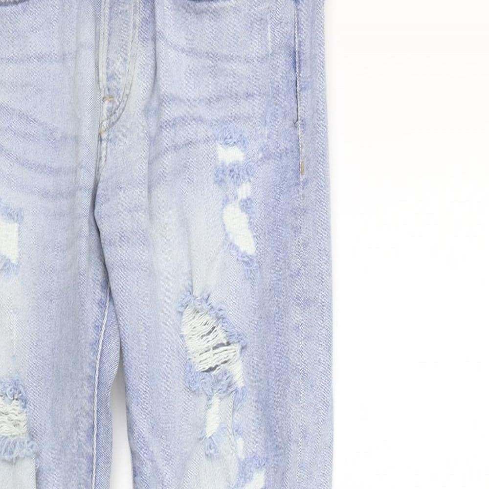 Womens UK Size 30 in H&M Regular Fit Straight Blue Jeans