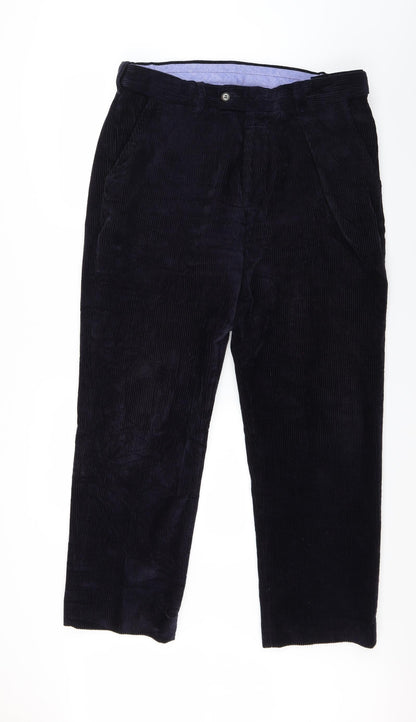 Skopes Womens Blue  Corduroy Trousers  Size 36 L29 in