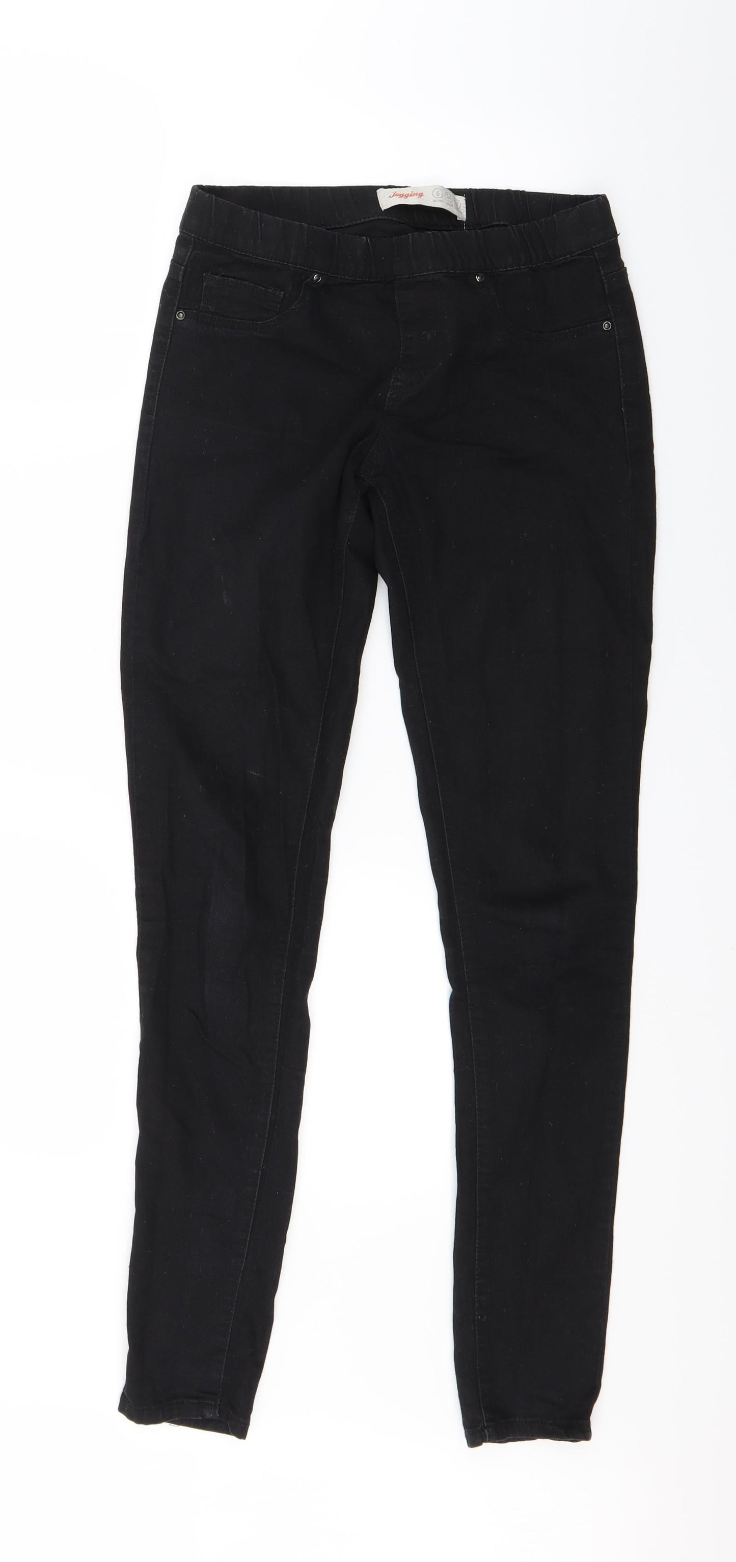 Primark Womens Black  Denim Jegging Jeans Size 6 L27 in