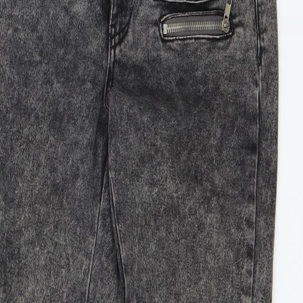 Primark Womens Black  Denim Skinny Jeans Size 6 L27 in
