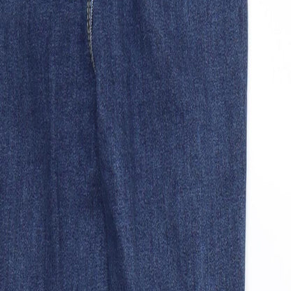 PRETTYLITTLETHING Womens Blue  Denim Skinny Jeans Size 6 L26 in
