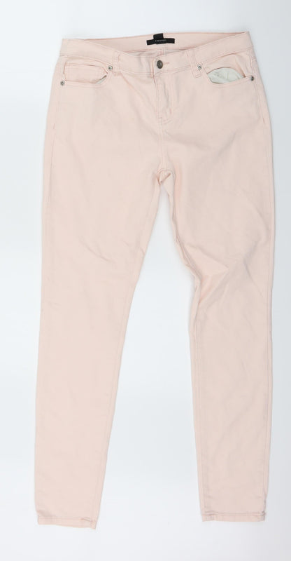 Forever21 Womens Pink  Denim Skinny Jeans Size 10 L28 in