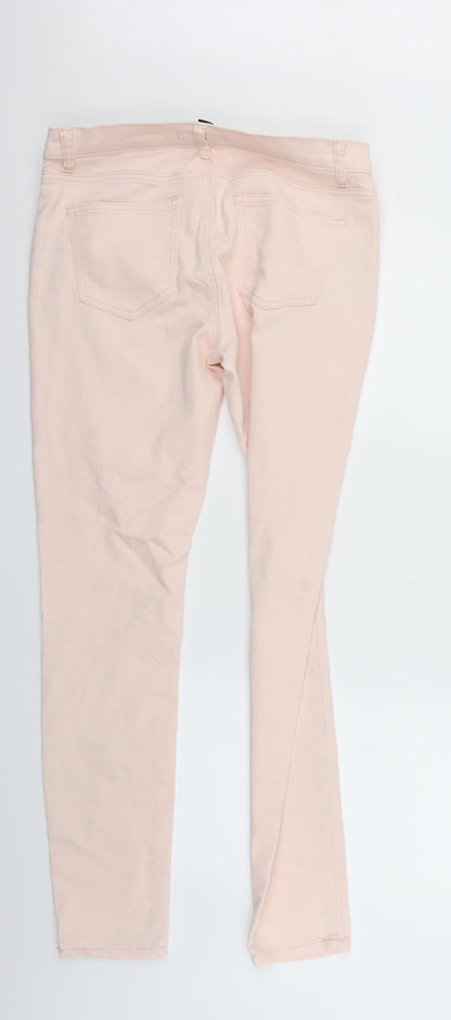 Forever21 Womens Pink  Denim Skinny Jeans Size 10 L28 in
