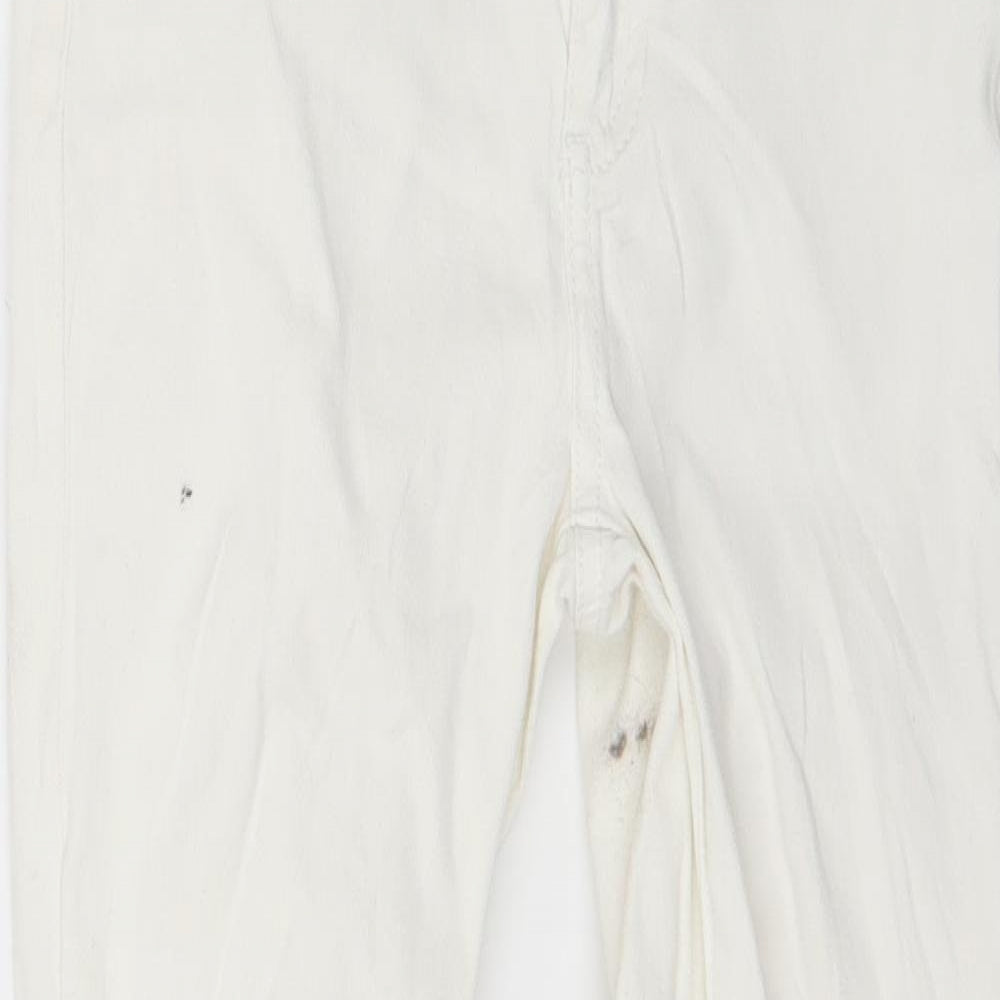 Womens UK Size 6 Waredenim Regular Fit Skinny White Jeans