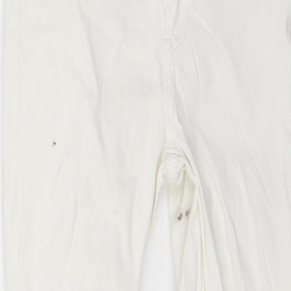 Womens UK Size 6 Waredenim Regular Fit Skinny White Jeans