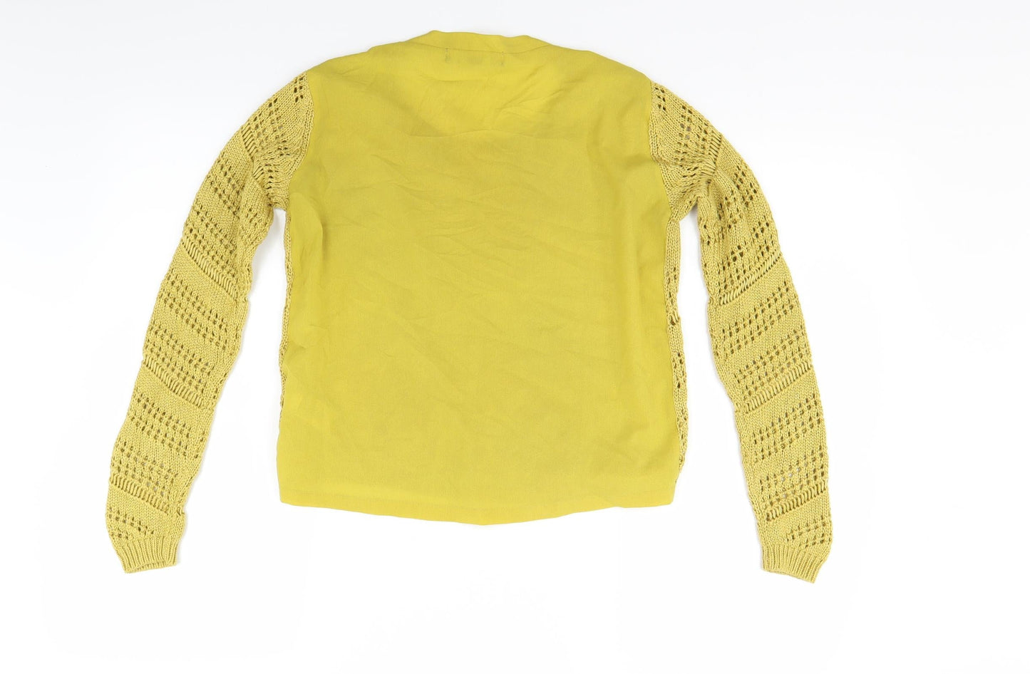 Womens UK Size 6 NEXT Yellow Pullover Jumper