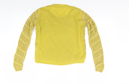 Womens UK Size 6 NEXT Yellow Pullover Jumper