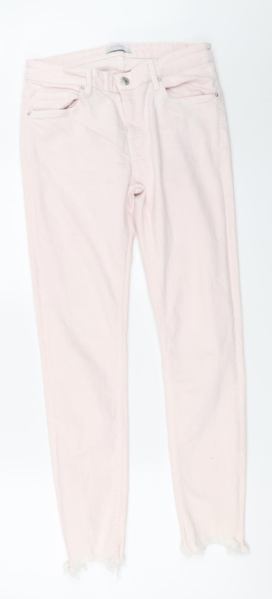 Zara Womens Pink   Skinny Jeans Size 38 L26 in
