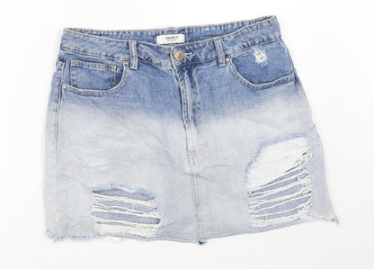 FOREVER 21 Womens Blue  Denim Mini Skirt Size 29 in