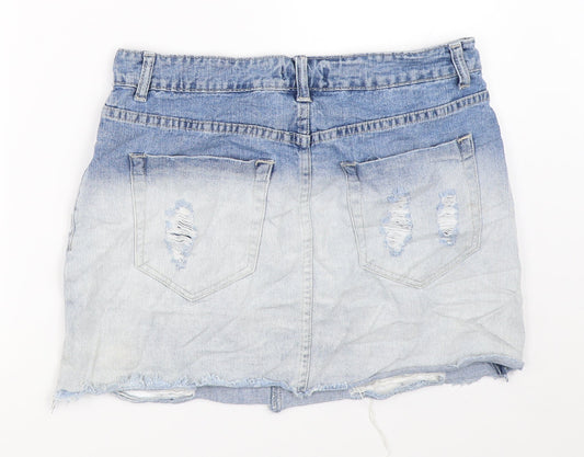 FOREVER 21 Womens Blue  Denim Mini Skirt Size 29 in