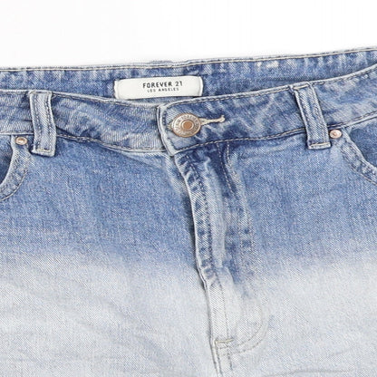 FOREVER 21 Womens Blue  Denim Mini Skirt Size 29 in