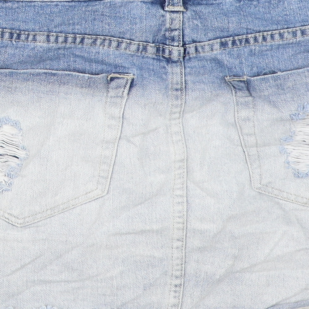 FOREVER 21 Womens Blue  Denim Mini Skirt Size 29 in