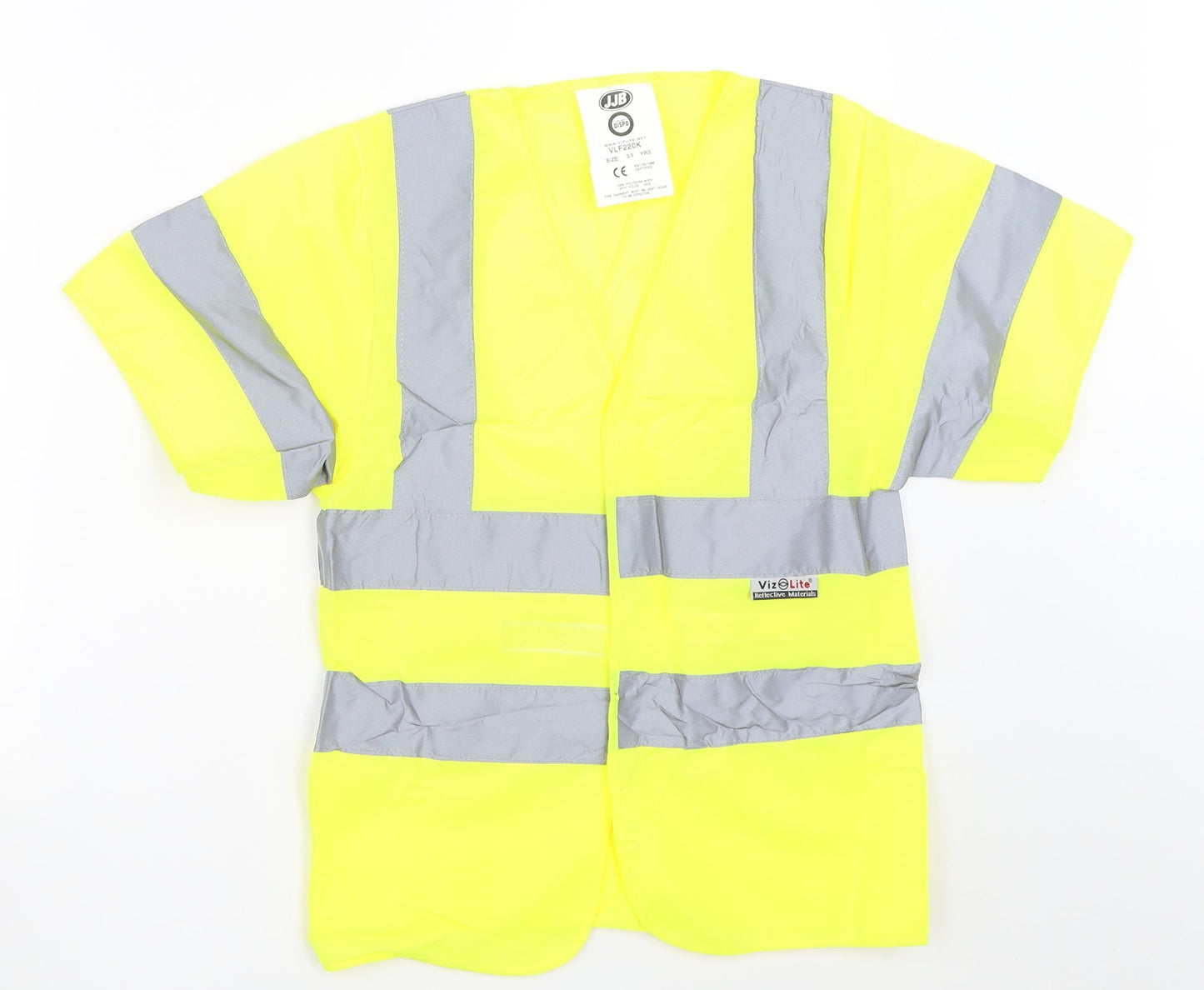 Viz Life Boys Yellow   Jacket  Size 4-5 Years  - High Viz