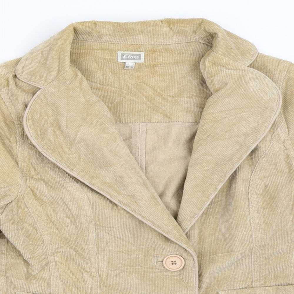 Womens UK Size 10 Etam Beige Jacket
