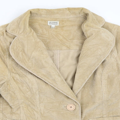 Womens UK Size 10 Etam Beige Jacket