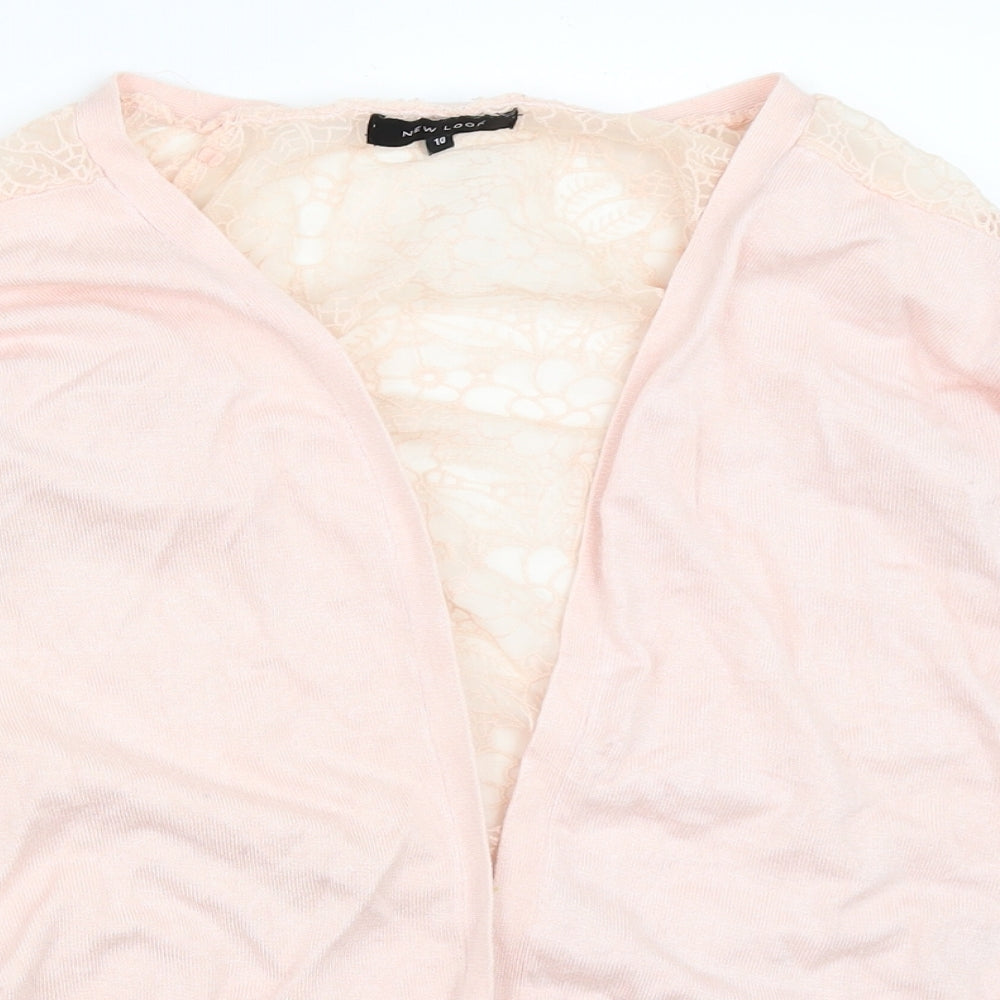 Womens UK Size 10 New Look Pink Cardigan Jumper