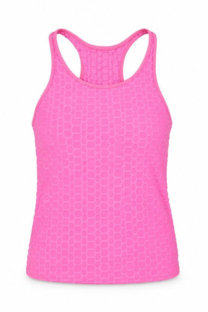 Womens UK Size S Preworn Pink Basic Tank