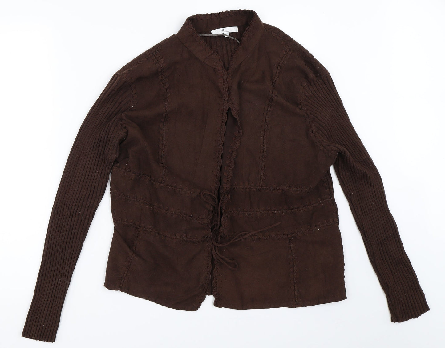 Womens UK Size 2XL Klass Brown Cardigan Jumper