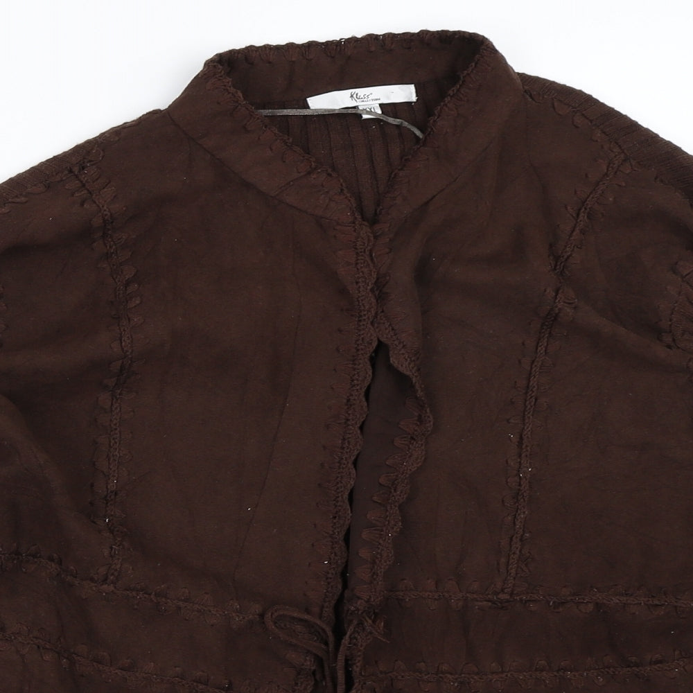 Womens UK Size 2XL Klass Brown Cardigan Jumper