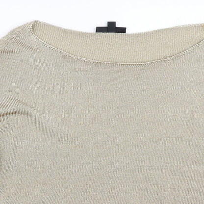 Womens UK Size 14 Topshop Gold Pullover Jumper