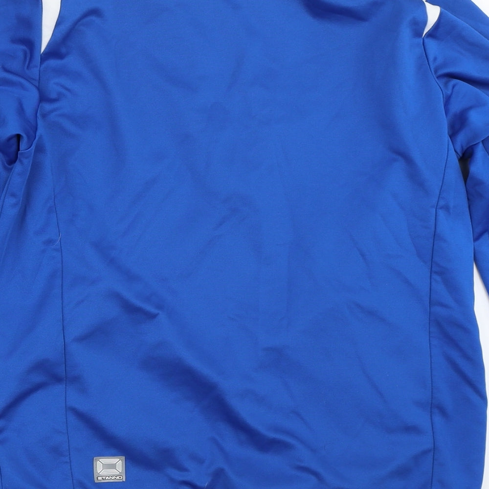 Stanno Mens Blue   Henley Sweatshirt Size S