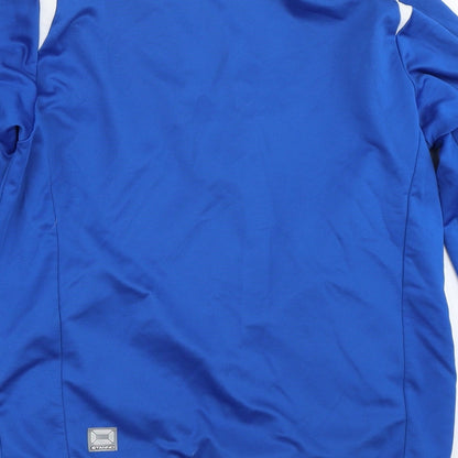 Stanno Mens Blue   Henley Sweatshirt Size S