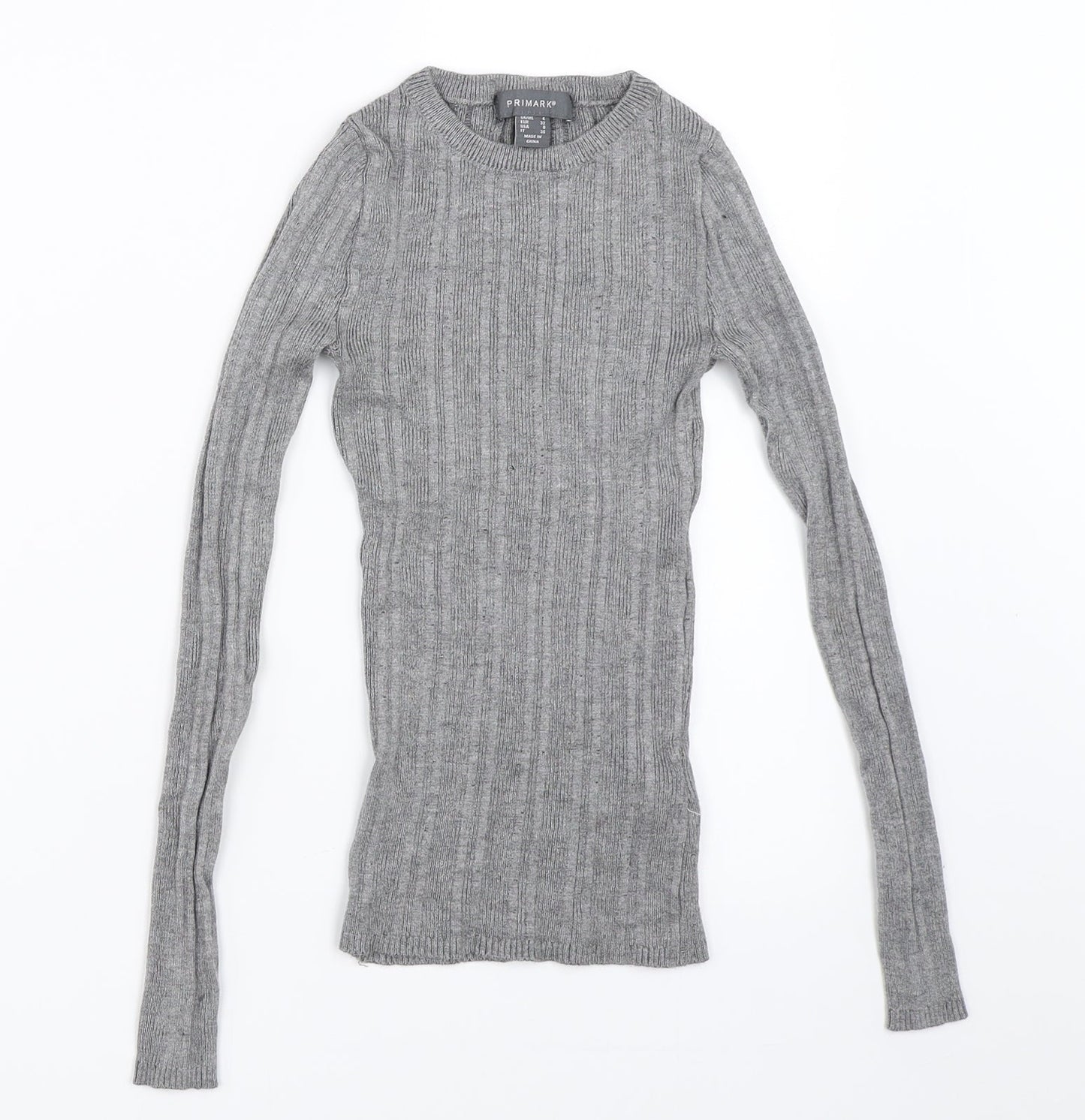 Womens UK Size 4 Atmosphere Grey Pullover Jumper