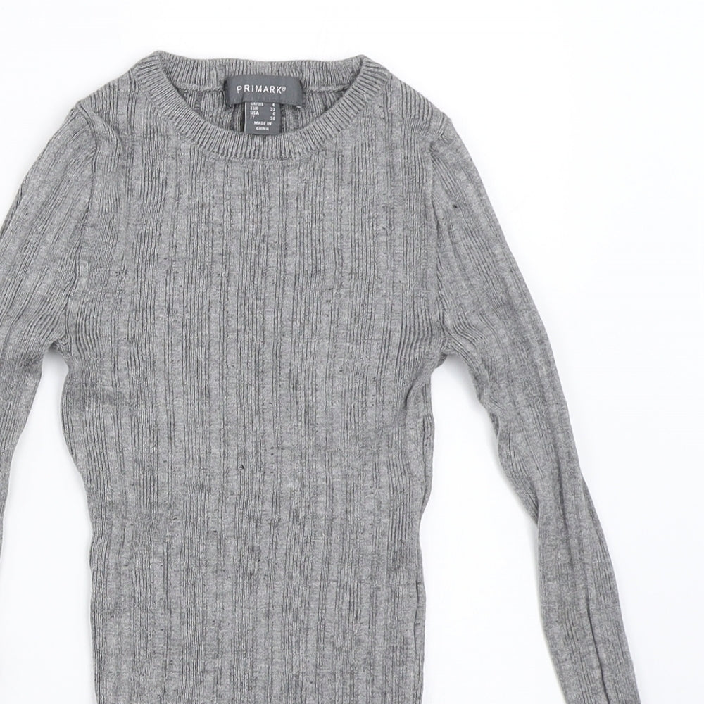 Womens UK Size 4 Atmosphere Grey Pullover Jumper