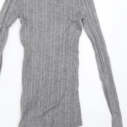 Womens UK Size 4 Atmosphere Grey Pullover Jumper