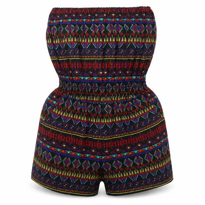 Ocean Club Womens Black Geometric  Playsuit One-Piece Size 8