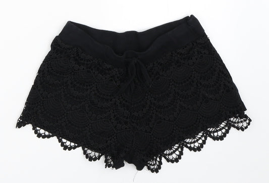 Primark Womens Black   Hot Pants Shorts Size 6