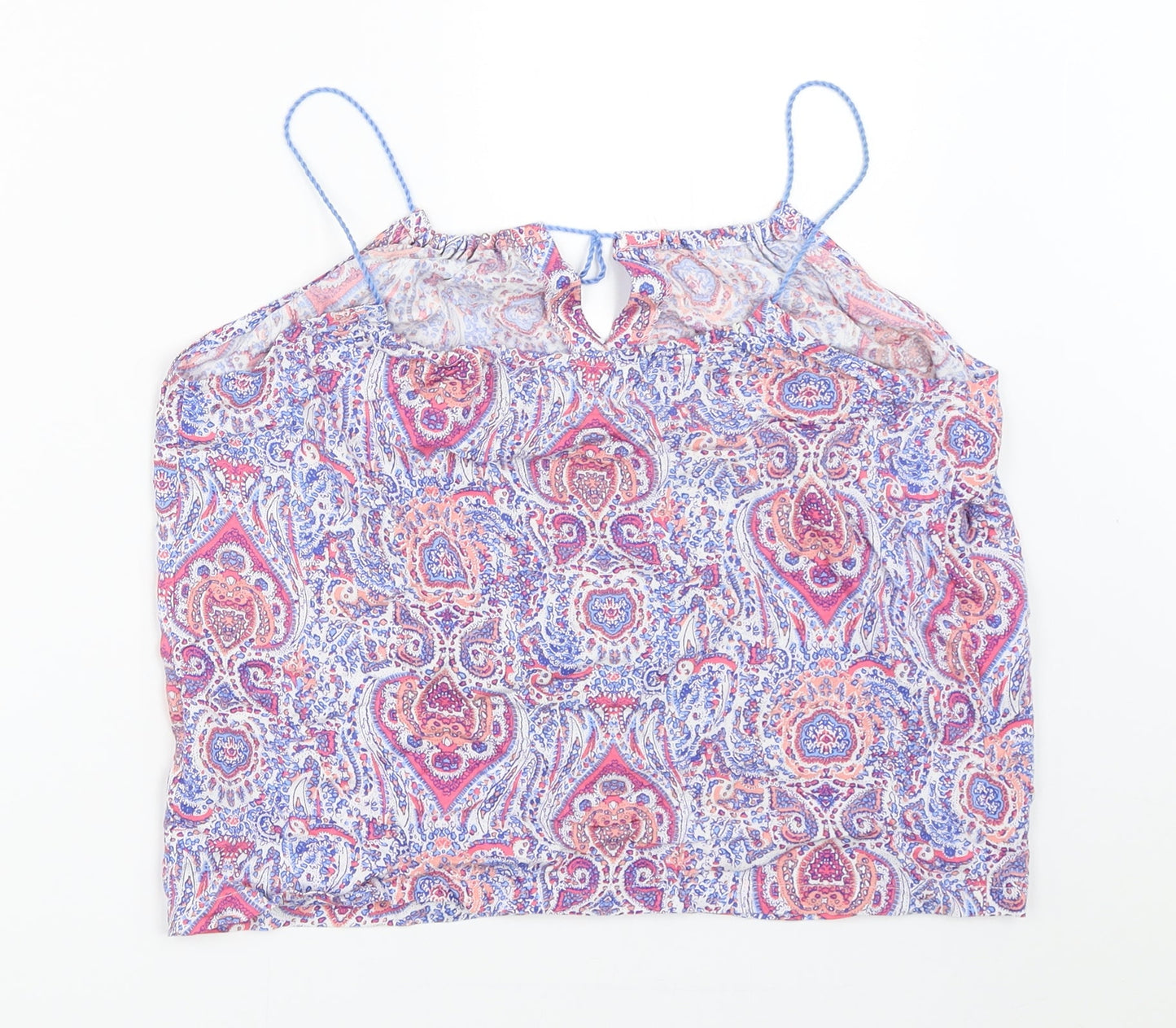 Woman's Secret Womens Blue Geometric  Camisole Blouse Size XS