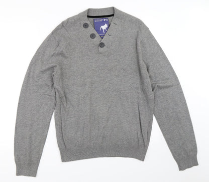 Petroleum Mens Grey   Pullover Jumper Size M