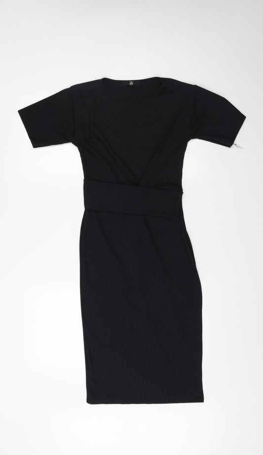 Missguided Womens Black   Fit & Flare  Size 8