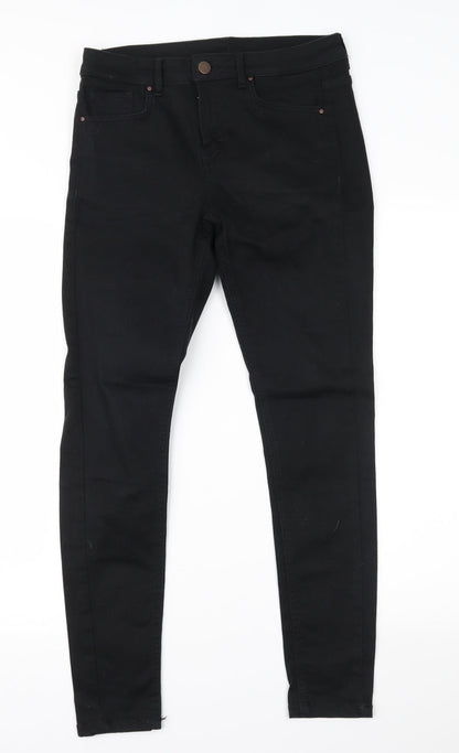 Very  Womens Black  Denim Skinny Jeans Size 10 L20 in