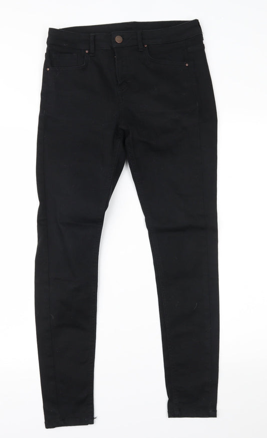 Very  Womens Black  Denim Skinny Jeans Size 10 L20 in