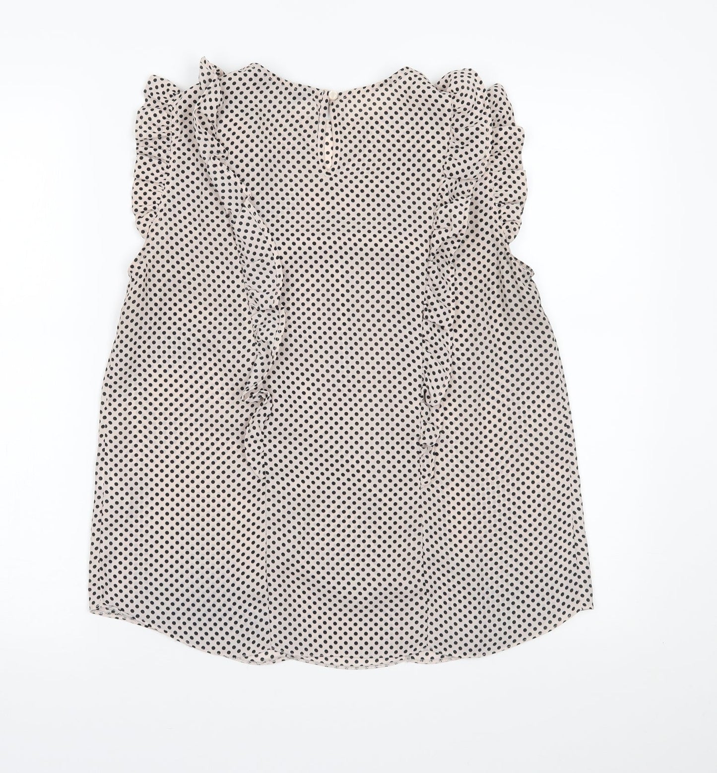 Womens UK Size 10 Dorothy Perkins Ivory Basic Blouse