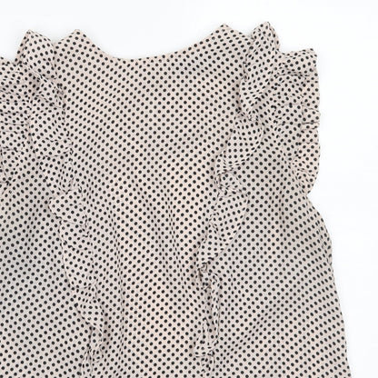 Womens UK Size 10 Dorothy Perkins Ivory Basic Blouse