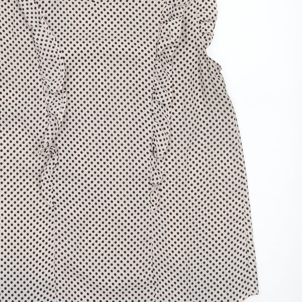 Womens UK Size 10 Dorothy Perkins Ivory Basic Blouse