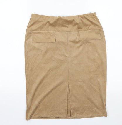 Primark Womens Beige   Straight & Pencil Skirt Size 12